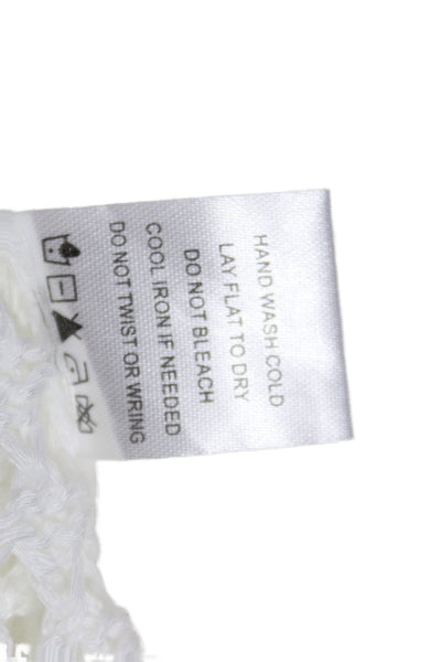 Superdown Womens White Drawstring Acrylic Beach Pants Size S