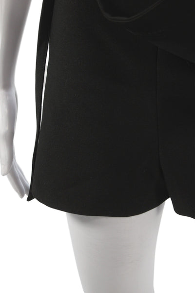 Zara Womens Skort Black Zip Polyester Size XS