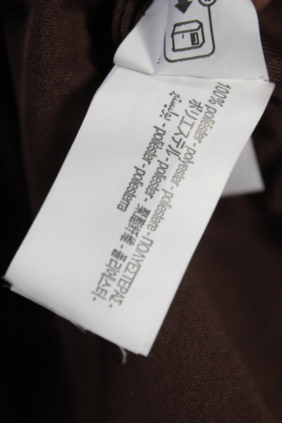 Zara Women Mini Skirt Brown Polyester Zip Size XS