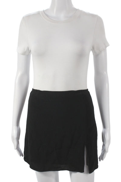 Sunday Best Women Mini Skirt Black Pull On Size 2