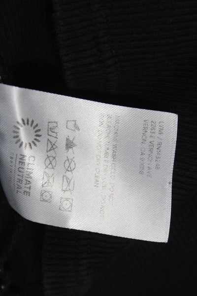 Reformation Womens Black Crew Neck Short Sleeve Basic T-Shirt Size XS