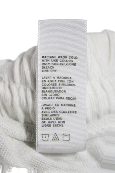 Standard James Perse Womens Jogger Pants White Cotton Drawstring Size 0