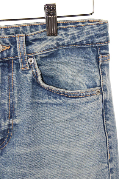 Zara Womens Straight Jeans Blue Cotton Mid Rise Size 2