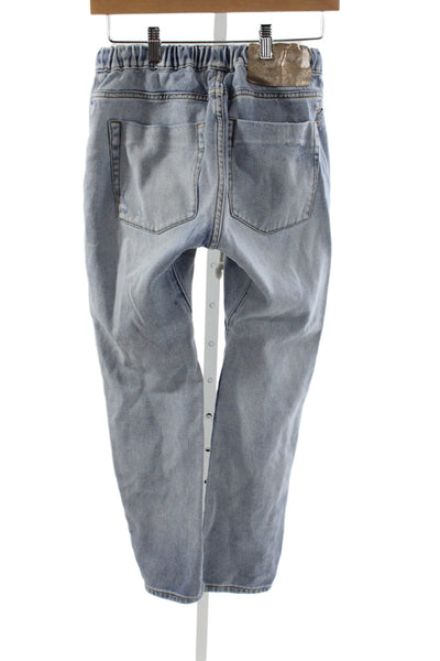 One Teaspoon Womens Blue Tapered Jeans 100% Cotton Drawstring Size 2XS