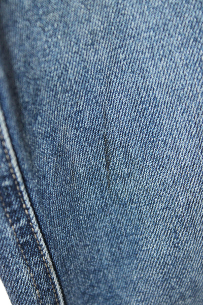 Joes Jeans Women Straight Jeans High Rise Blue Cotton Button Size 24