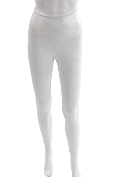 Beyond Yoga Womens White Ankle Leggings Athleisure Size S