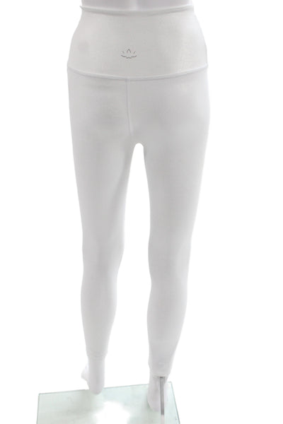 Beyond Yoga Womens White Ankle Leggings Athleisure Size S