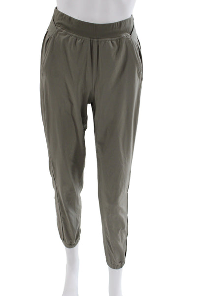 Lululemon Women Green Jogger Pants Polyester Pull On Size 2