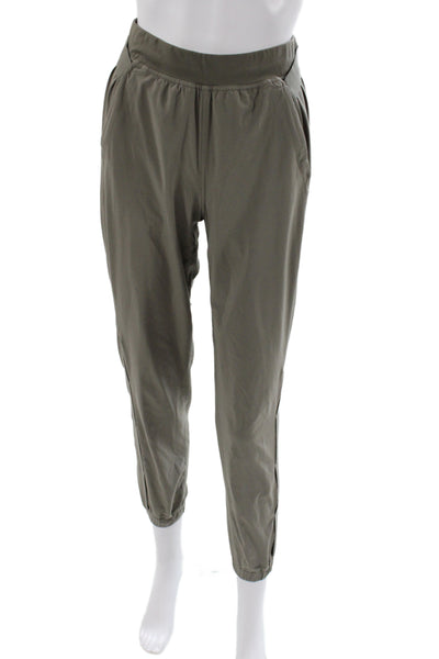 Lululemon Women Green Jogger Pants Polyester Pull On Size 2