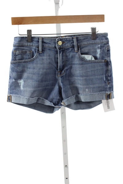 Frame Womens Cut-Off Shorts Blue Rayon Size 23