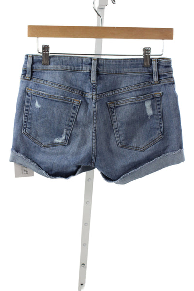 Frame Womens Cut-Off Shorts Blue Rayon Size 23