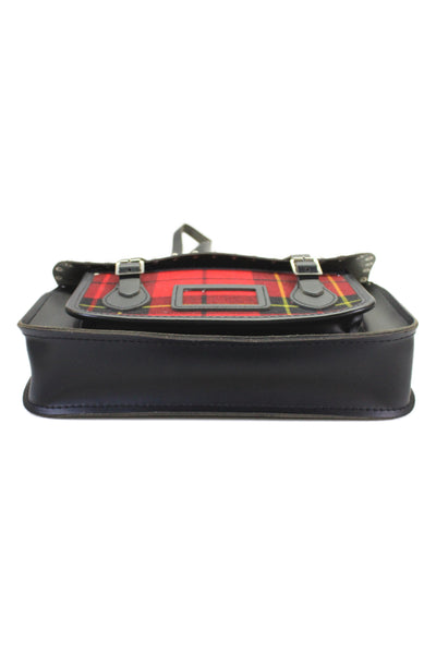 The Cambridge Satchel Company Womens Tartan Plaid Satchel Handbag Black