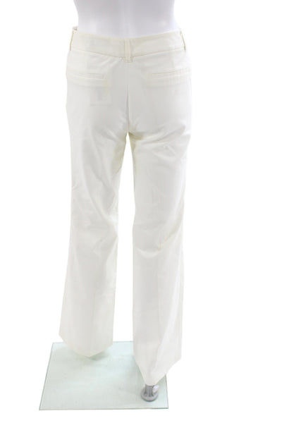 Gucci Women White Cotton Dress Pants Size 40
