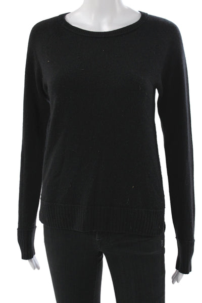 Club Monaco Women Black 100% Cashmere Crew Pullover Size XS