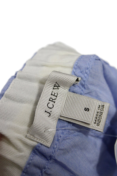 J Crew Womens Blue Cotton Pajama Pants Drawstring Classic Size S