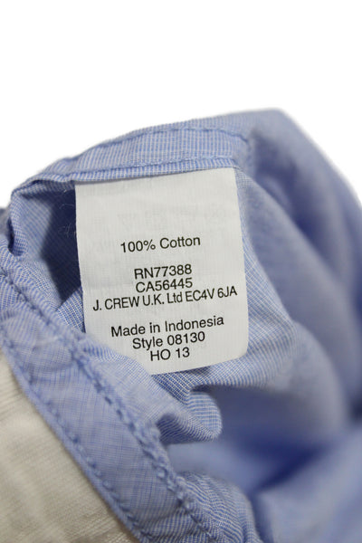J Crew Womens Blue Cotton Pajama Pants Drawstring Classic Size S