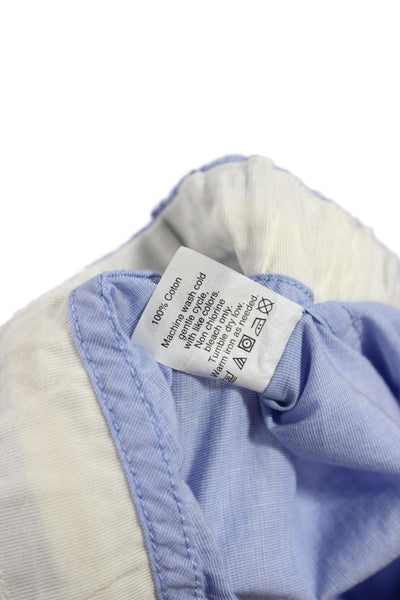 J Crew Womens Blue Cotton Pajama Pants Drawstring Classic Size S