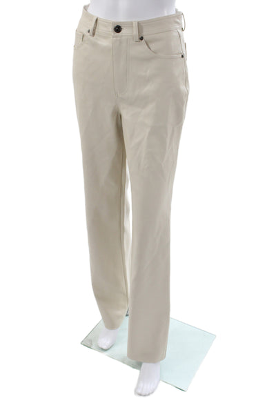 Steve Madden Womens Beige Polyurethane Button Pants Size 26