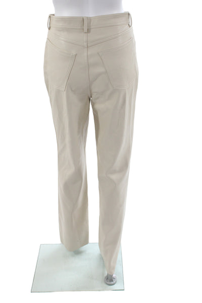 Steve Madden Womens Beige Polyurethane Button Pants Size 26