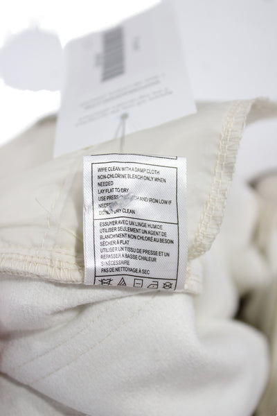 Steve Madden Womens Beige Polyurethane Button Pants Size 26