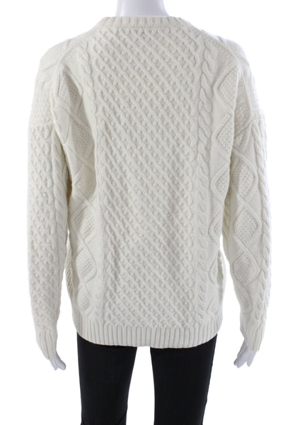 Sunday Best Womens Ivory Merino Wool Pullover Long Sleeve Size XS