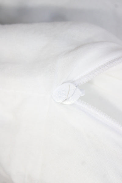 See by Chloe Womens Mini Skirt White Floral Cotton Zip Size 34