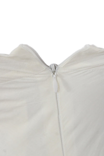 Lotta Stensson Women Ivory Boho Halter Sundress Midi Cotton Sleeveless Size 6