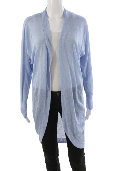 Twelfth Street by Cynthia Vincent Women Blue Long Sleeve Cardigan Size XS