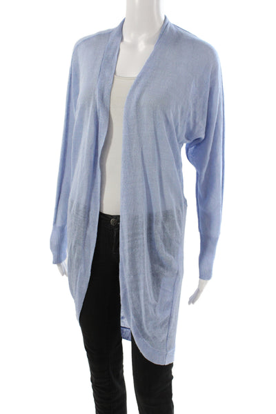 Twelfth Street by Cynthia Vincent Women Blue Long Sleeve Cardigan Size XS