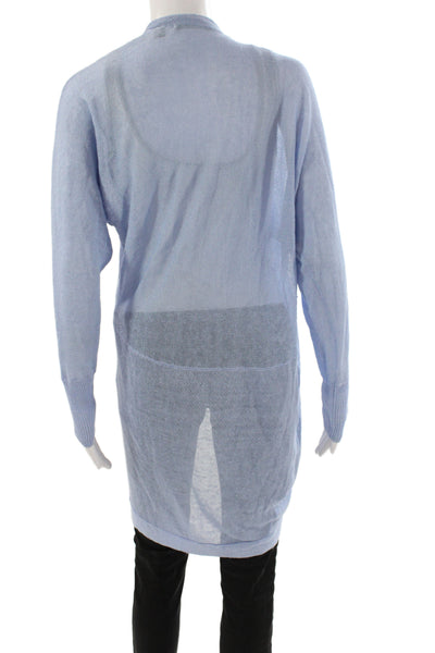 Twelfth Street by Cynthia Vincent Women Blue Long Sleeve Cardigan Size XS