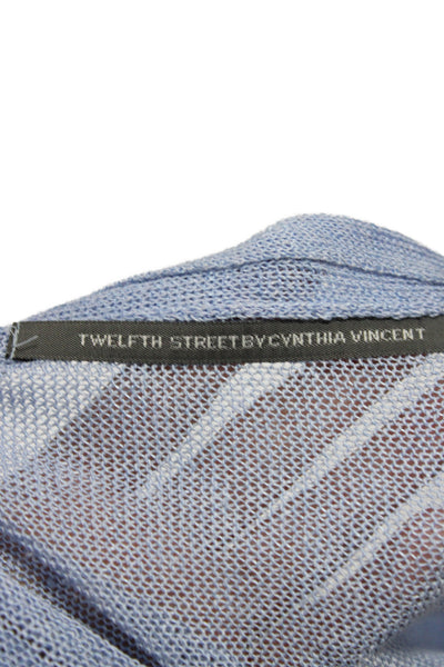 Twelfth Street by Cynthia Vincent Women Blue Long Sleeve Cardigan Size XS