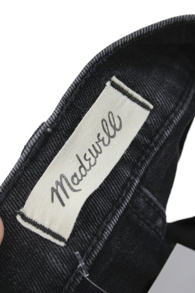Madewell Womens Cut-Off Black Shorts Size 25