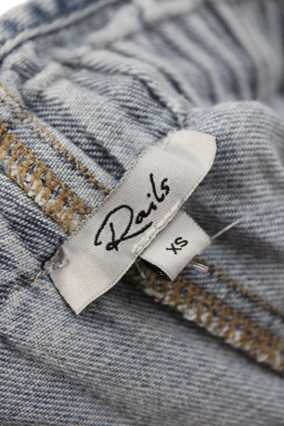 Rails Womens Wide-Leg Blue Jeans Size XS