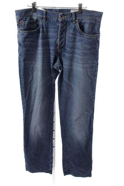 Brunello Cucinelli Mens Straight Blue Jeans Cotton Size 36