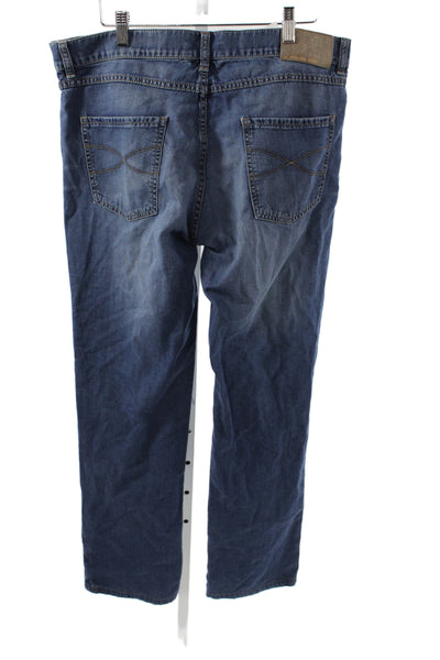 Brunello Cucinelli Mens Straight Blue Jeans Cotton Size 36