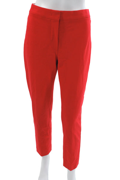 Max Mara Womens Dress Pants Red 84% Viscose Size 10