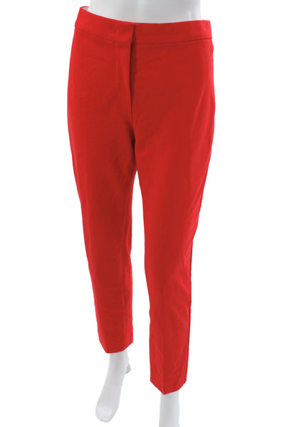 Max Mara Womens Dress Pants Red 84% Viscose Size 10