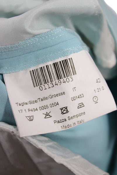 Piazza Sempione Womens Blue Chino Pants Size 42
