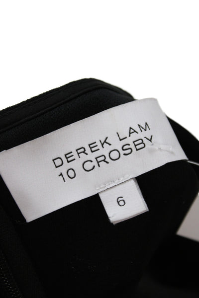 Derek Lam 10 Crosby Women Basic Sleeveless Black Triacetate Tank Size 6