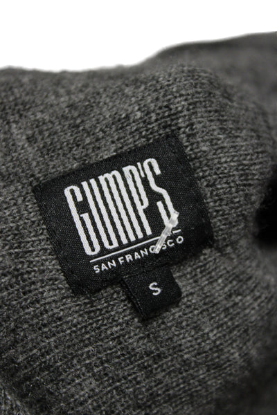 Gumps Womens Wrap Cowl Neck Gray Sweater Long Sleeve Size S