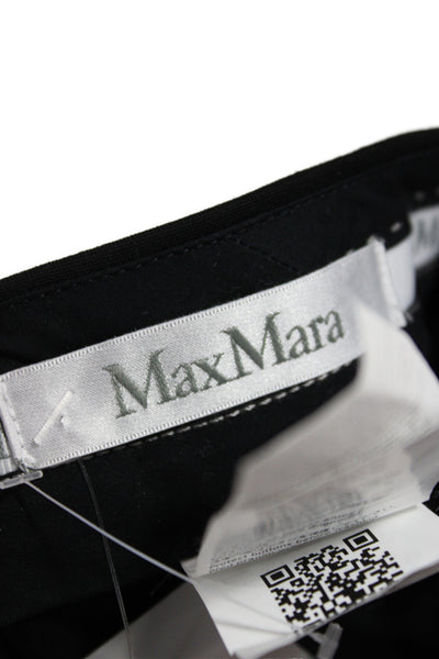 Max Mara Womens Dress Pants Black Size 8