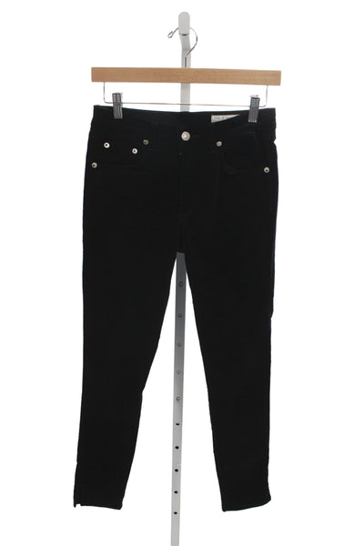 Rag & Bone Jean Womens Skinny Black High Rise Jeans Size 27