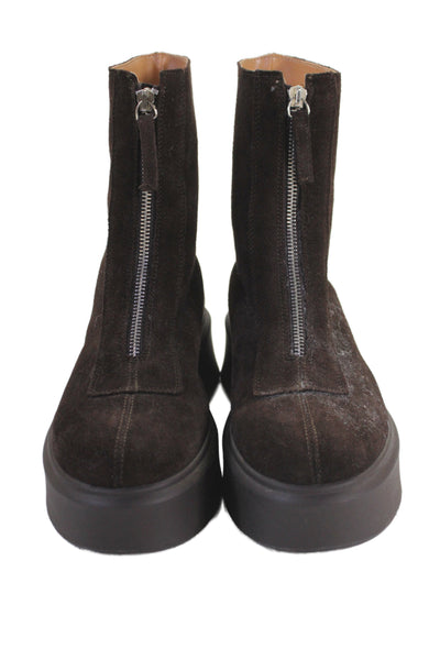 Steve Madden Womens Suede Platform Jones Ankle Boots Brown Size 10 Medium