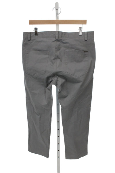 Calvin Klein Mens Chino Pants Gray 98% Cotton Inseam 30 Size 34