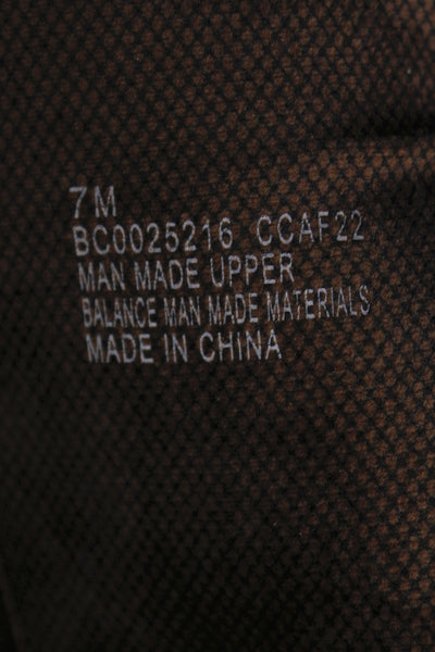 BOC Womens Leather Side Zip Platform Boots Brown Size 7M
