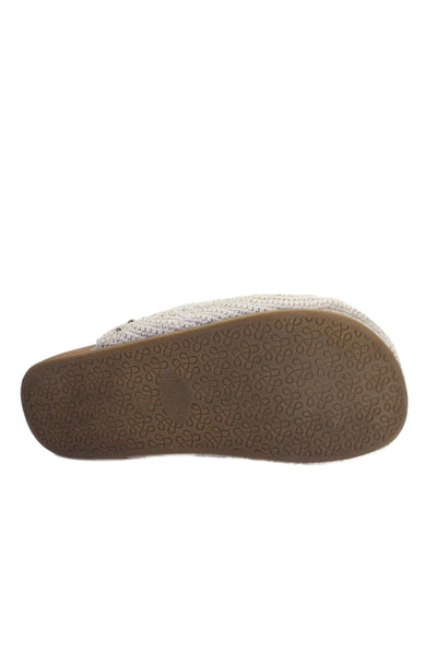 The Sak Womens Knit Slide On Clogs Mules Beige Size 7