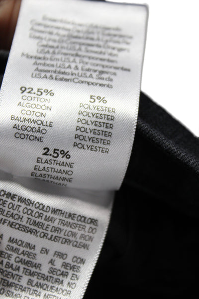 Mother Womens Cropped High Rise Black Cotton Jeans Button Size 33