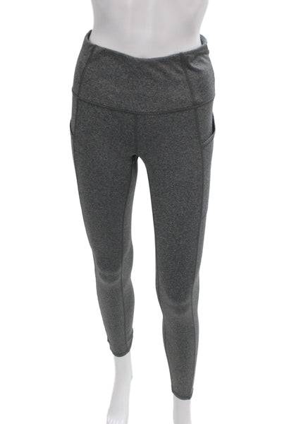 RBX Active Womens Flecked Gray Ankle Leggings Polyester Athleisure Size S