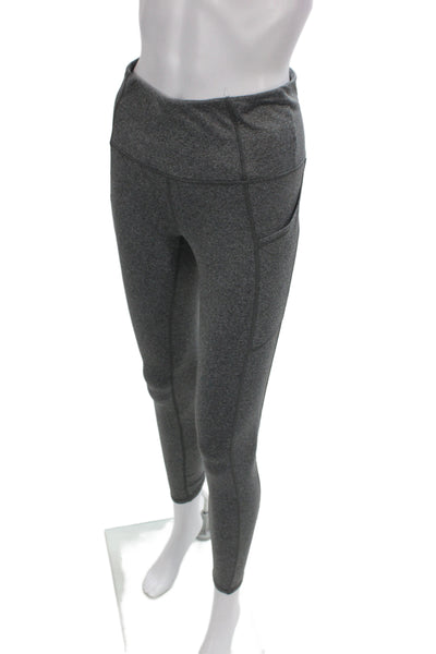 RBX Active Womens Flecked Gray Ankle Leggings Polyester Athleisure Size S