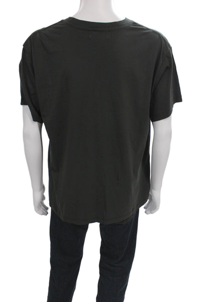 Enfants Riches Deprimes Mens Black Basic Graphic Cotton Crew Neck Tee Size XL
